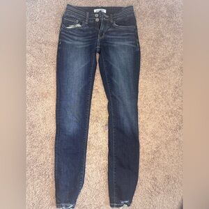 BKE Blue Skinny Jeans with Authentic Worn-In Look